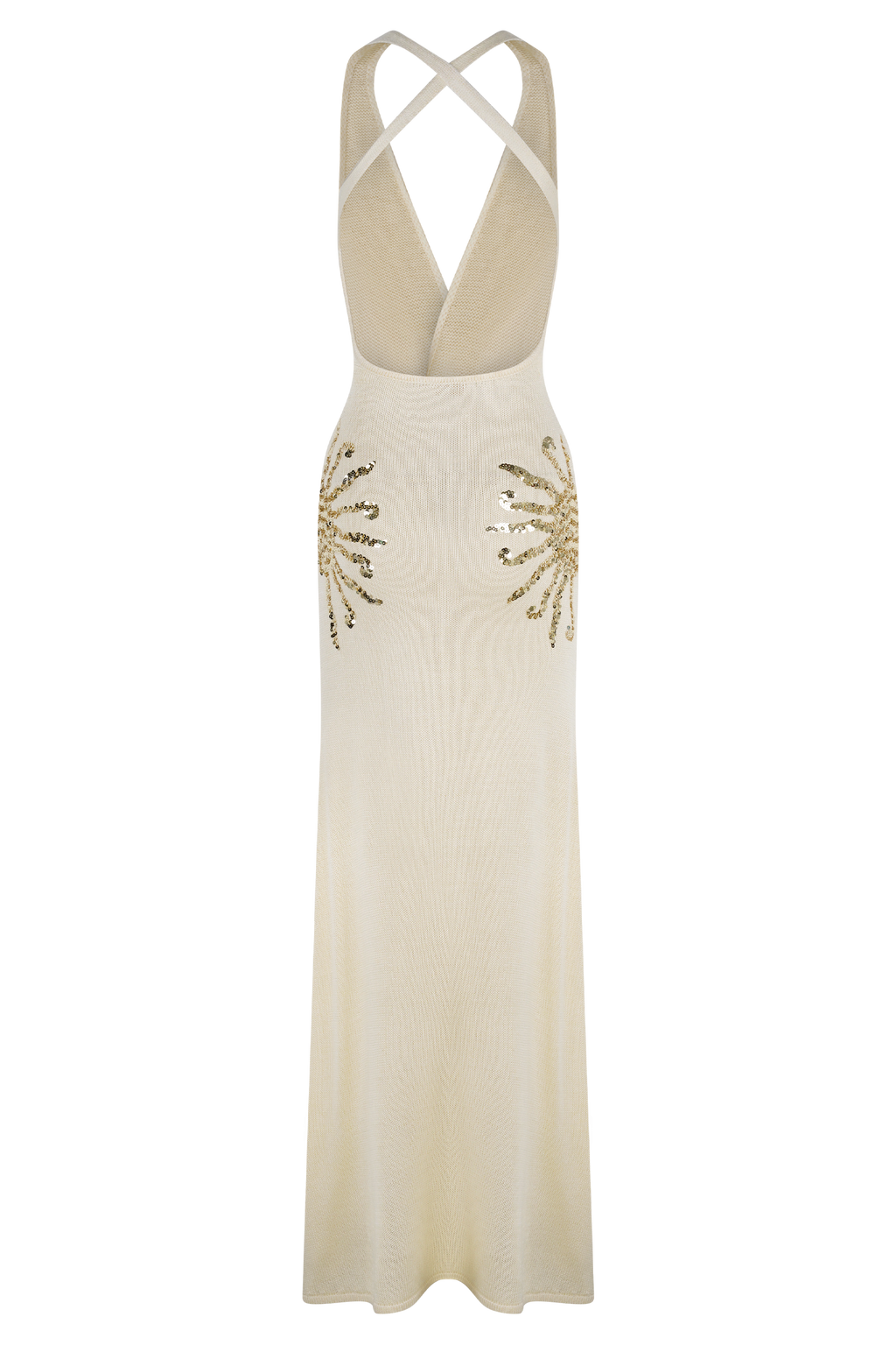 Ellington Knit Maxi Dress With Sequin - Ivory