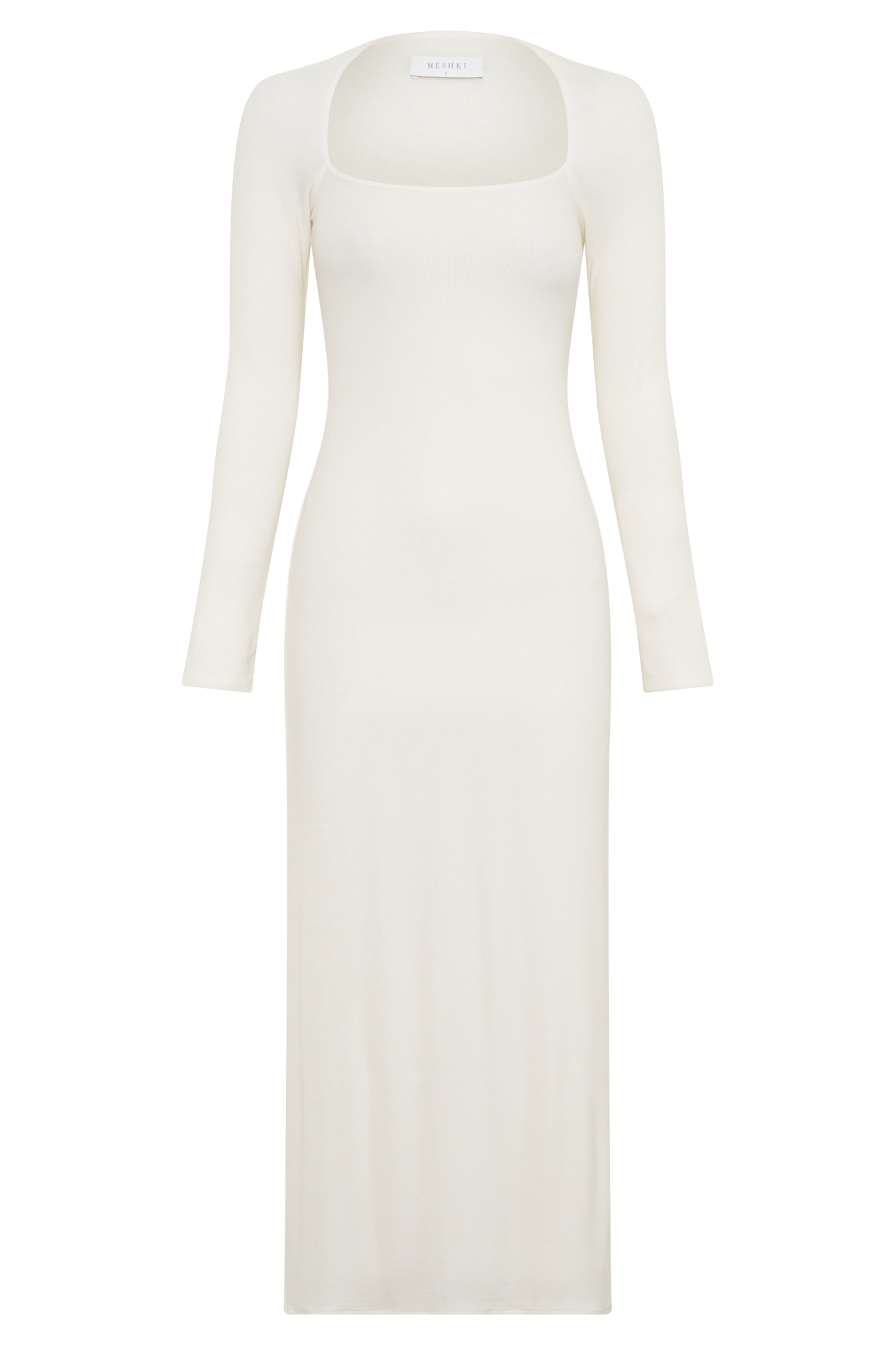 Freja Long Sleeve Midi Dress - White