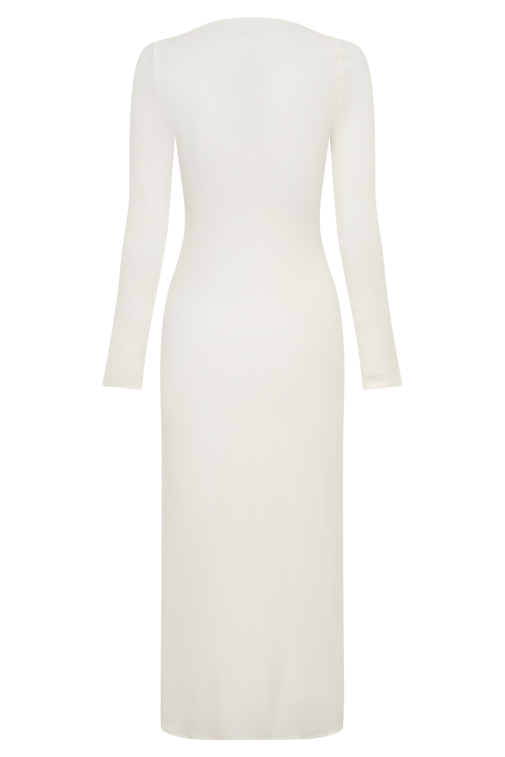 Freja Long Sleeve Midi Dress - White