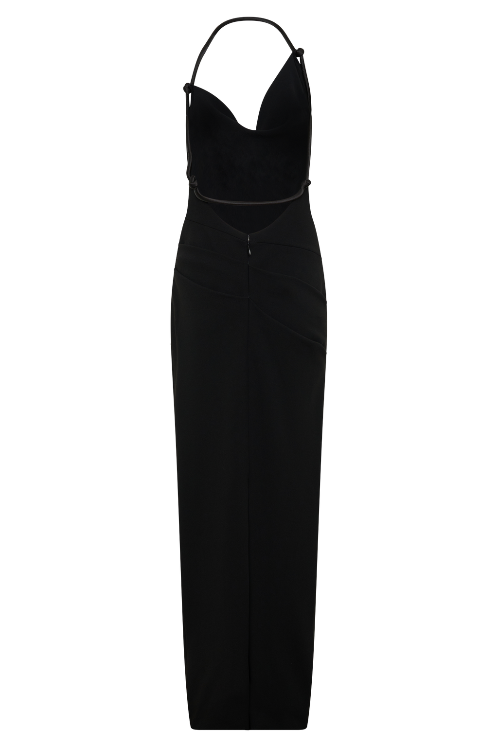 Gracie Halter Maxi Dress - Black