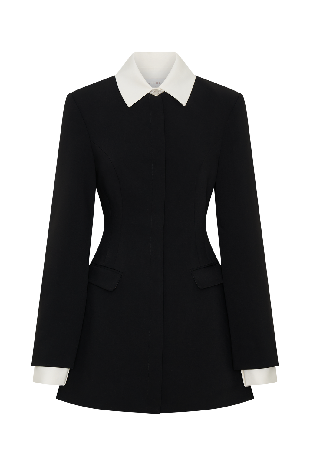 Gretchen Suiting Mini Dress - Black