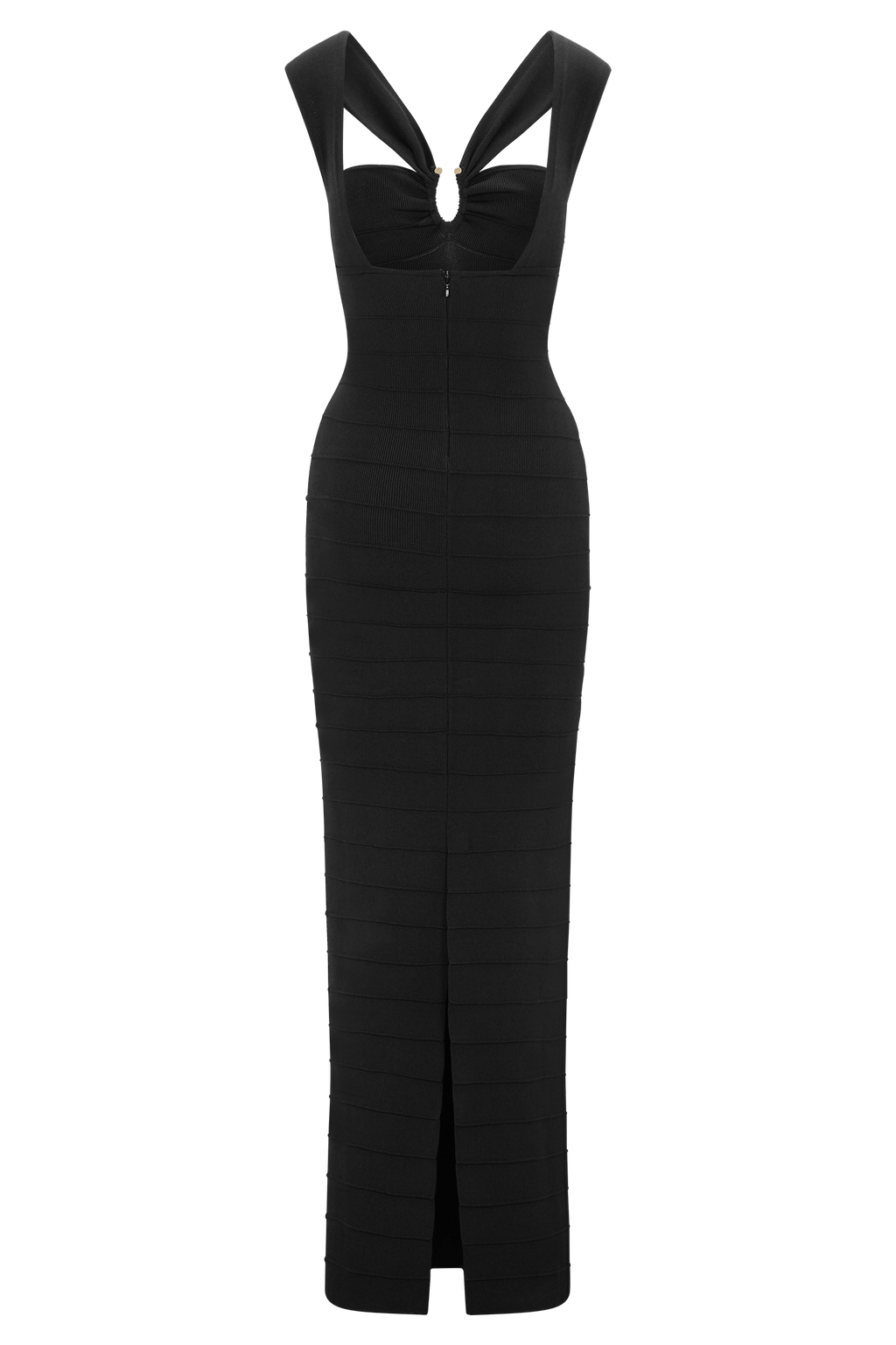 Jaylen Bandage Knit Maxi Dress - Black