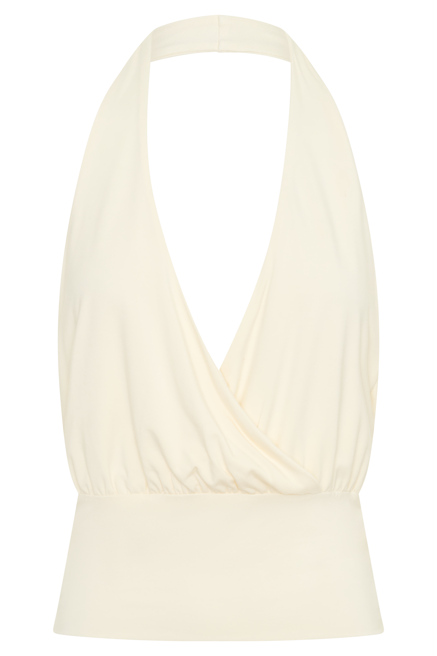 Jina Draped Halter Top - Ivory