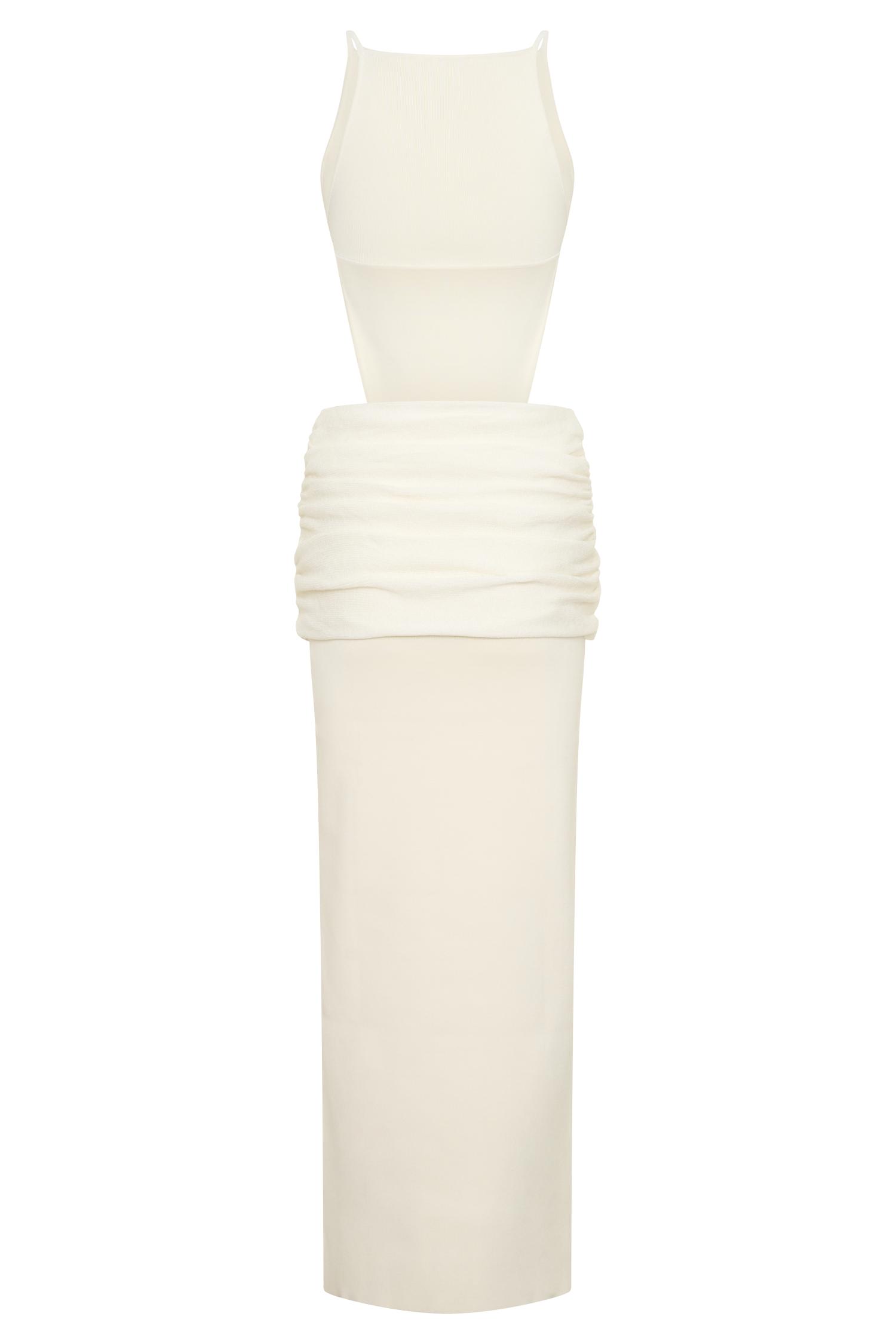 Nathaelie Sleeveless Maxi Dress - White