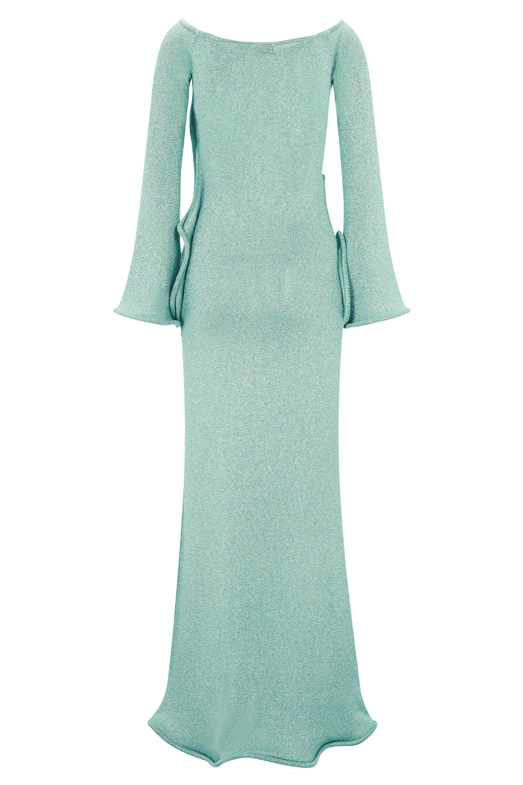 Sandrine Lurex Knit Maxi Dress - Aqua