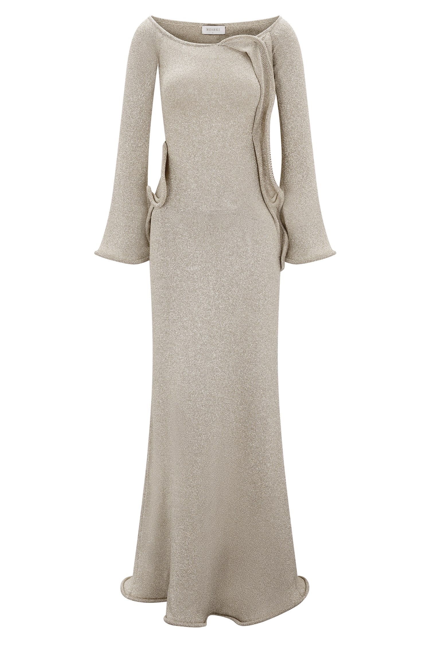 Sandrine Lurex Knit Maxi Dress - Gold