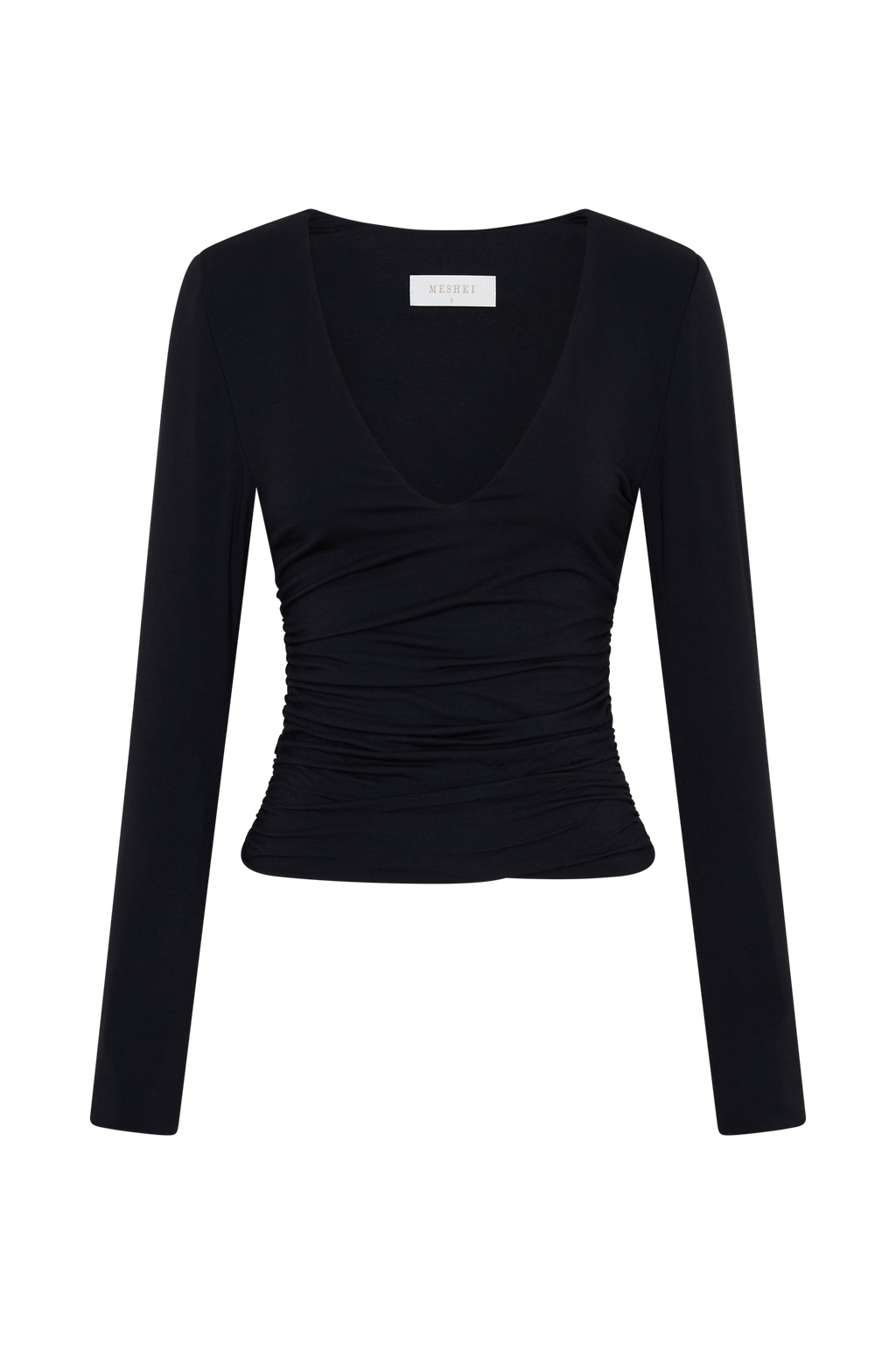 Sari Long Sleeve Modal Top - Black