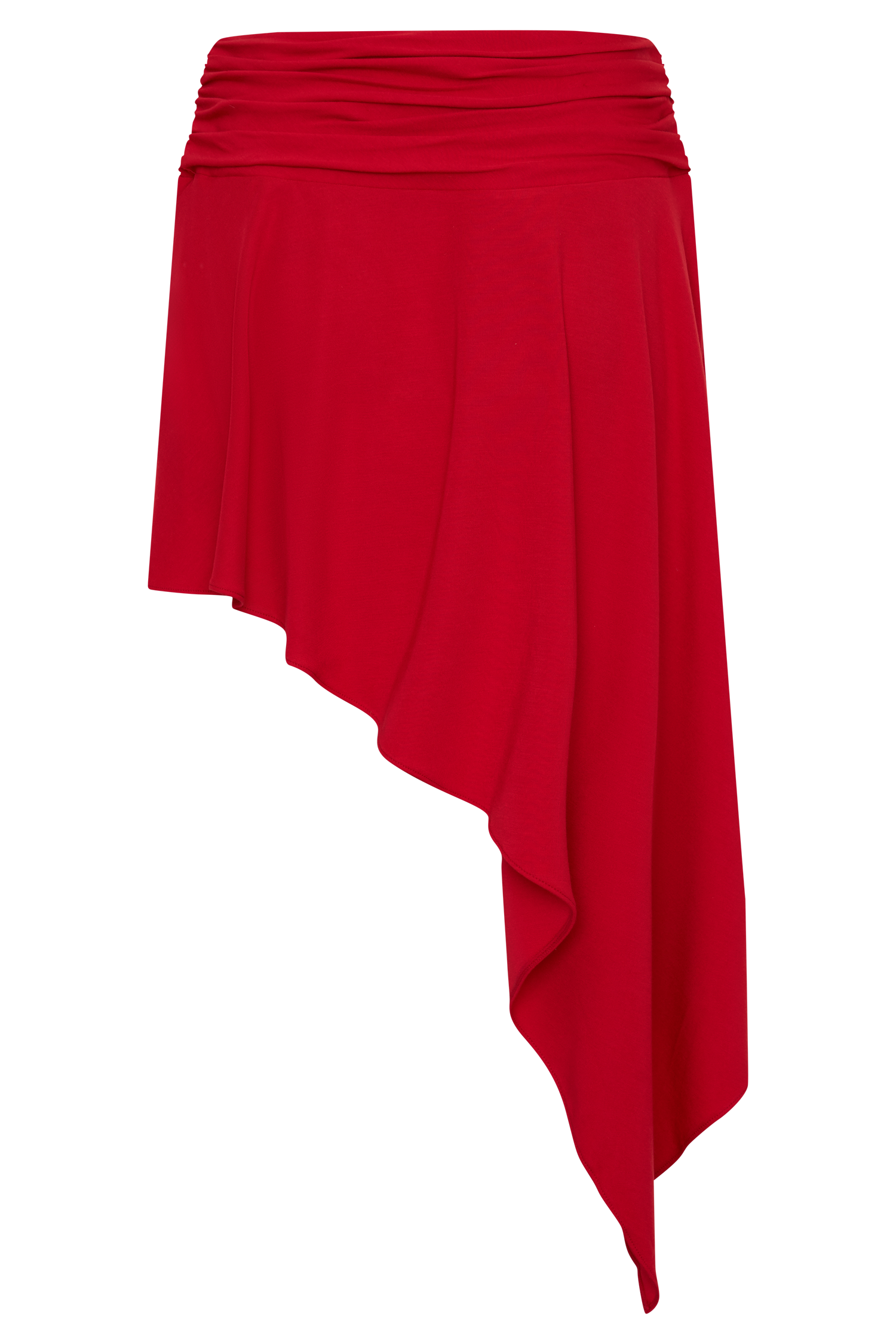 Talise Modal Hankie Midi Skirt - Red