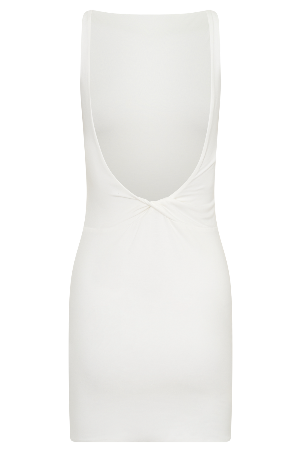Yura Backless Twist Mini Dress - White