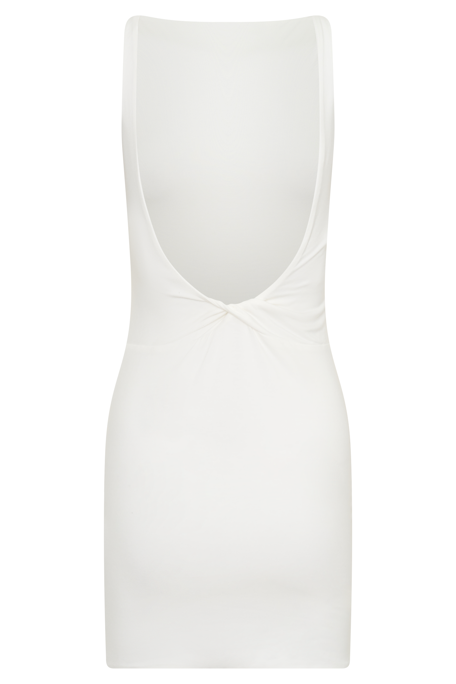 Yura Backless Twist Mini Dress - White