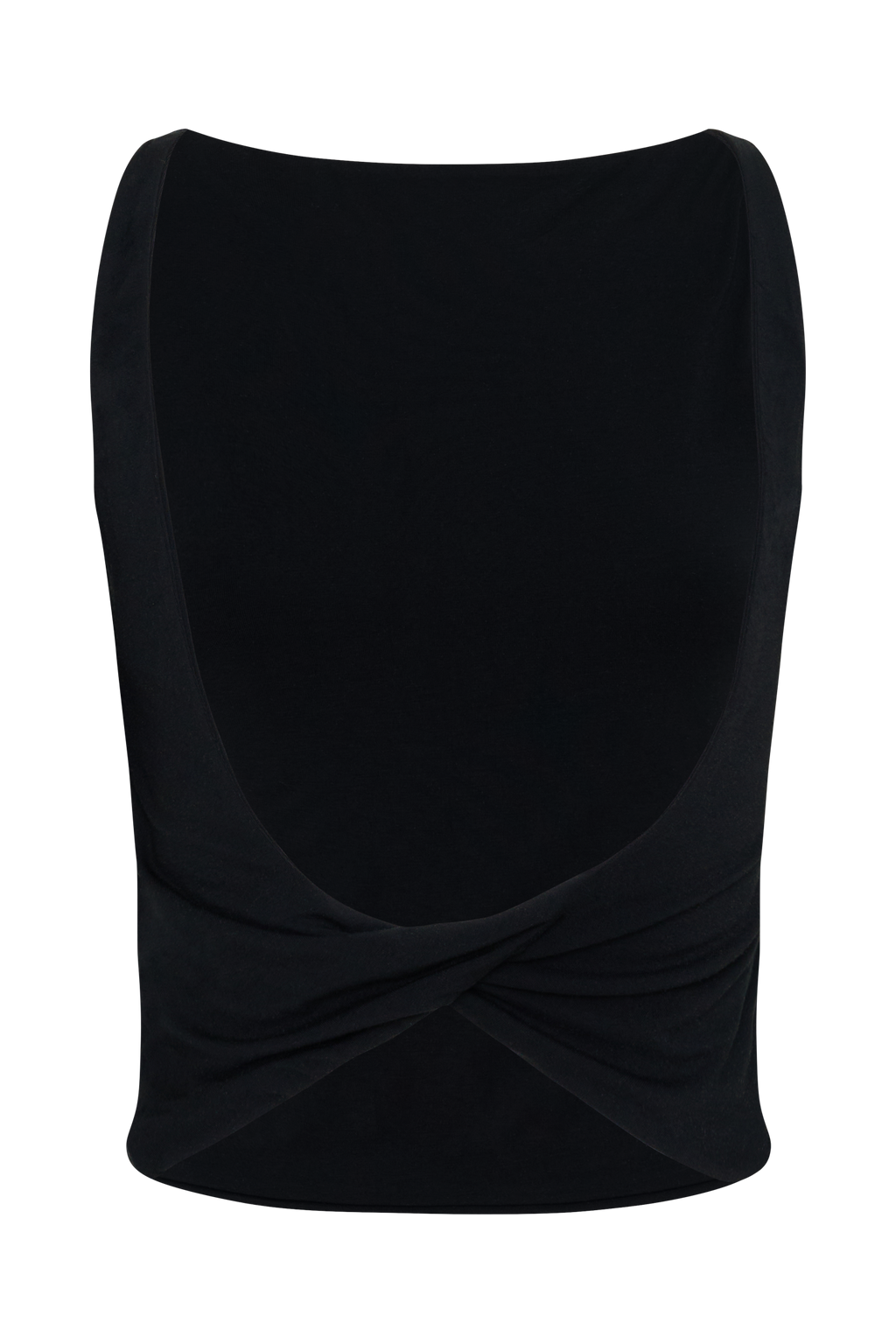 Yura Backless Twist Top - Black