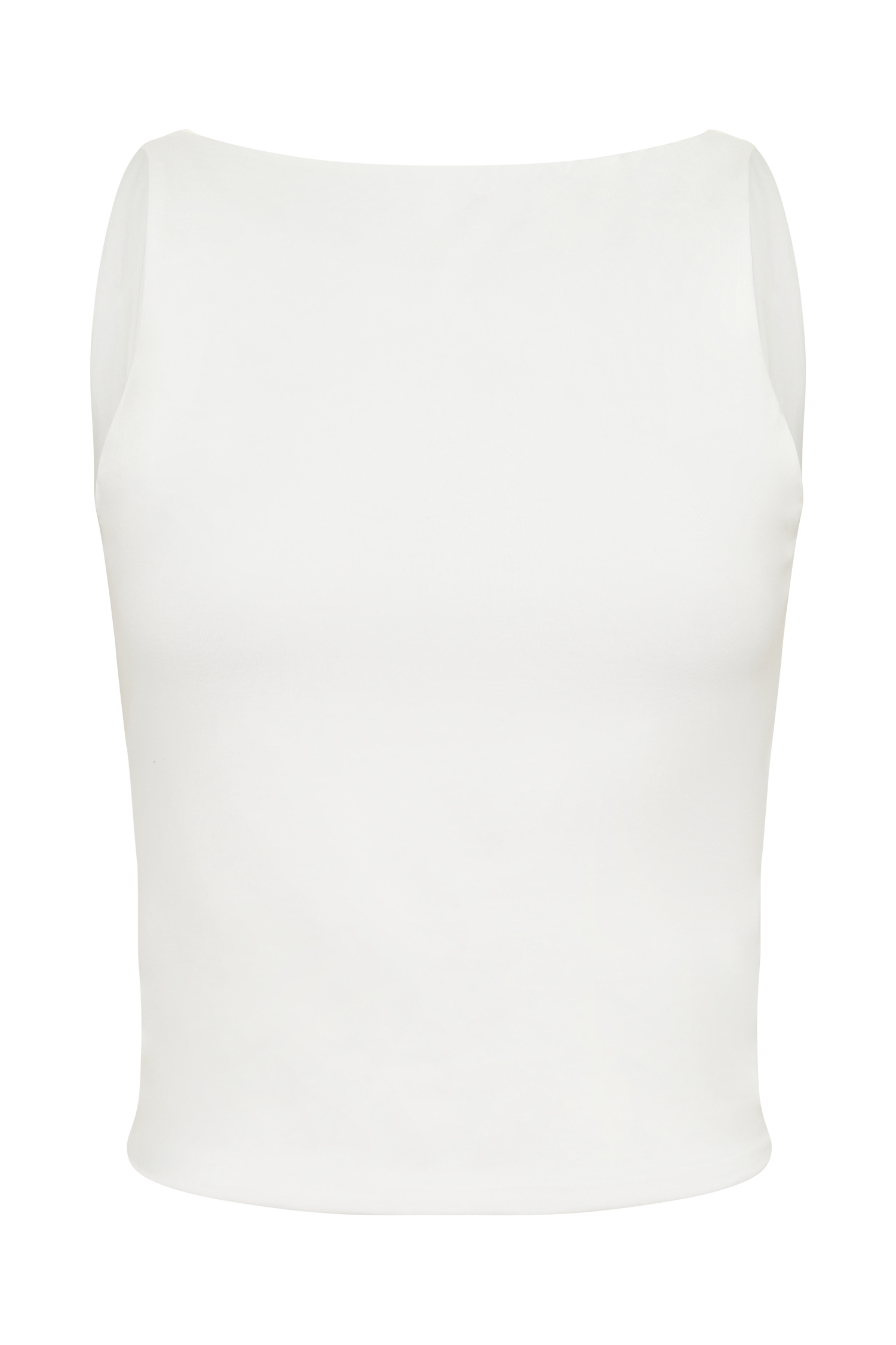 Yura Backless Twist Top - White