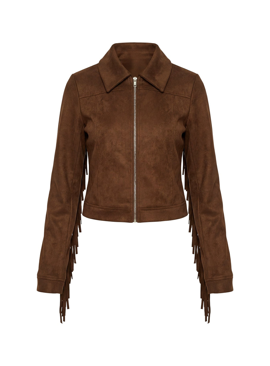 Dakohda Fringe Jacket Chocolate Brown