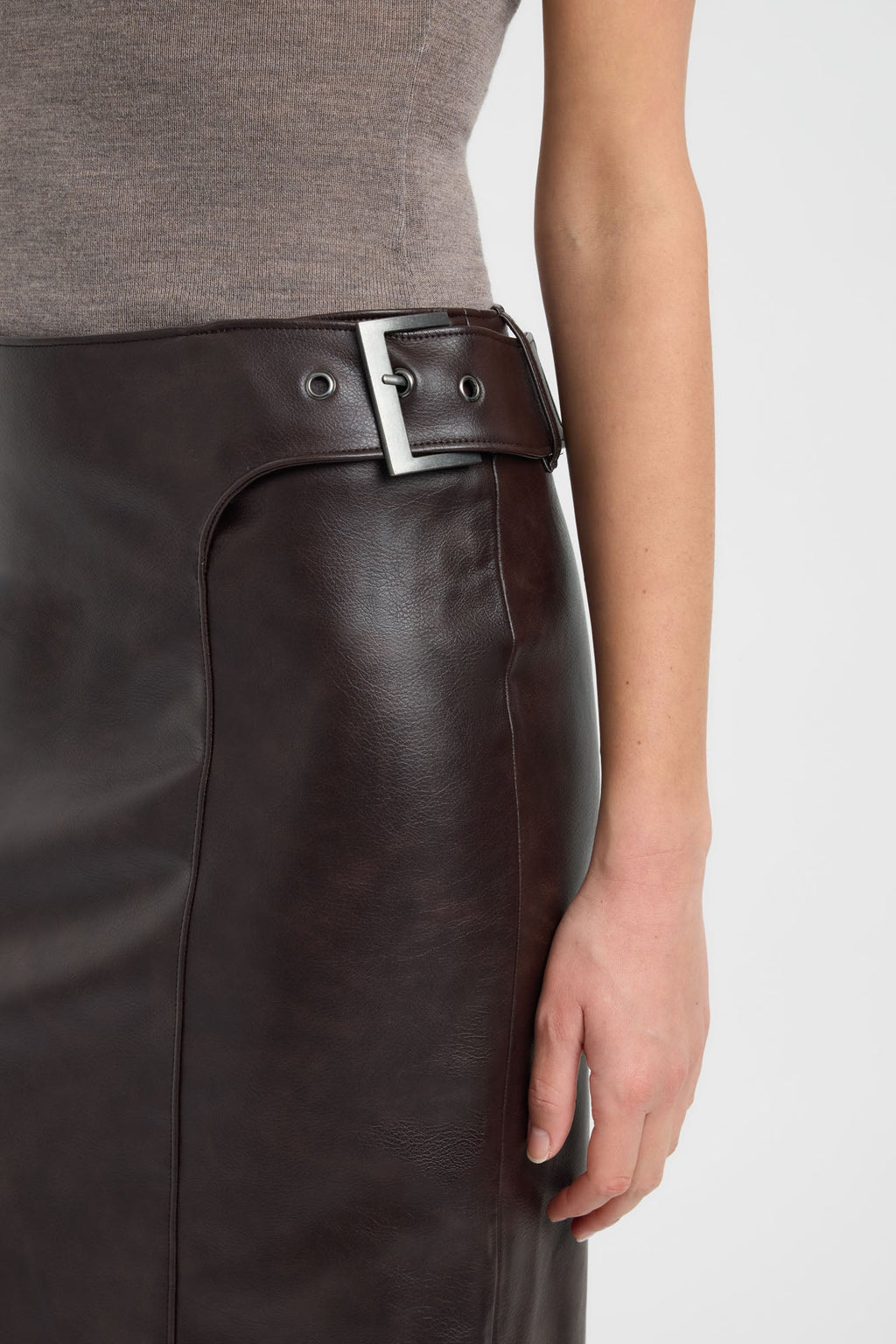 Heavy Phoenix Belted Maxi Skirt