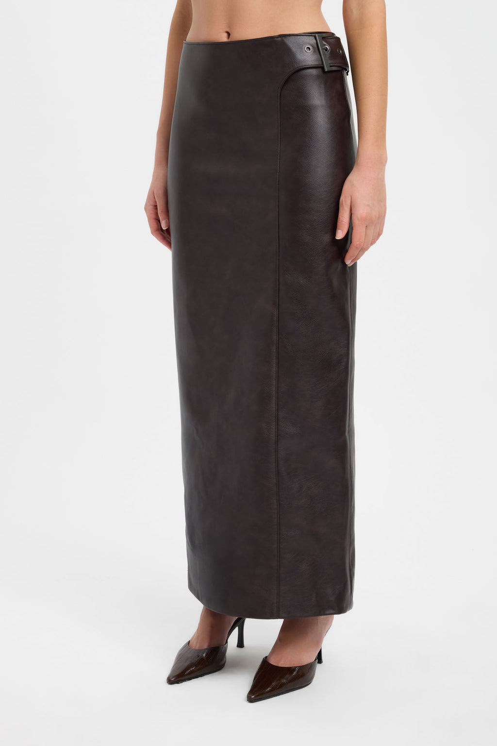 Heavy Phoenix Belted Maxi Skirt