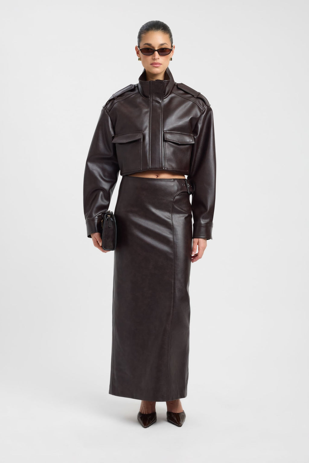Heavy Phoenix Belted Maxi Skirt