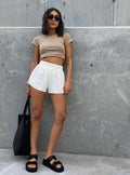 Beach House Shorts White