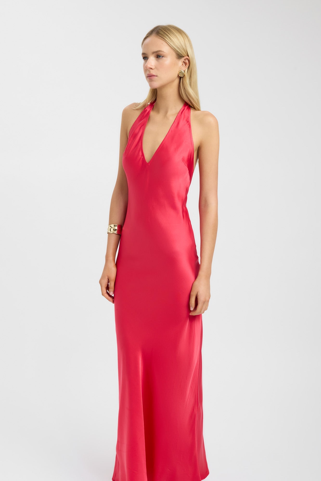Monty Deep Vee Maxi Dress