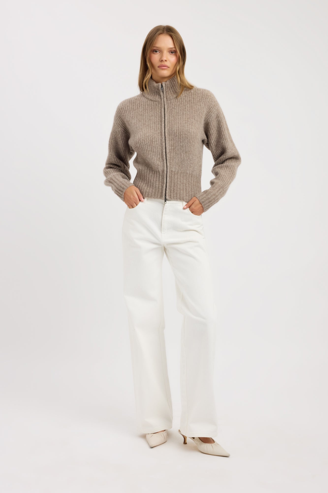 Irina Zip Cardigan
