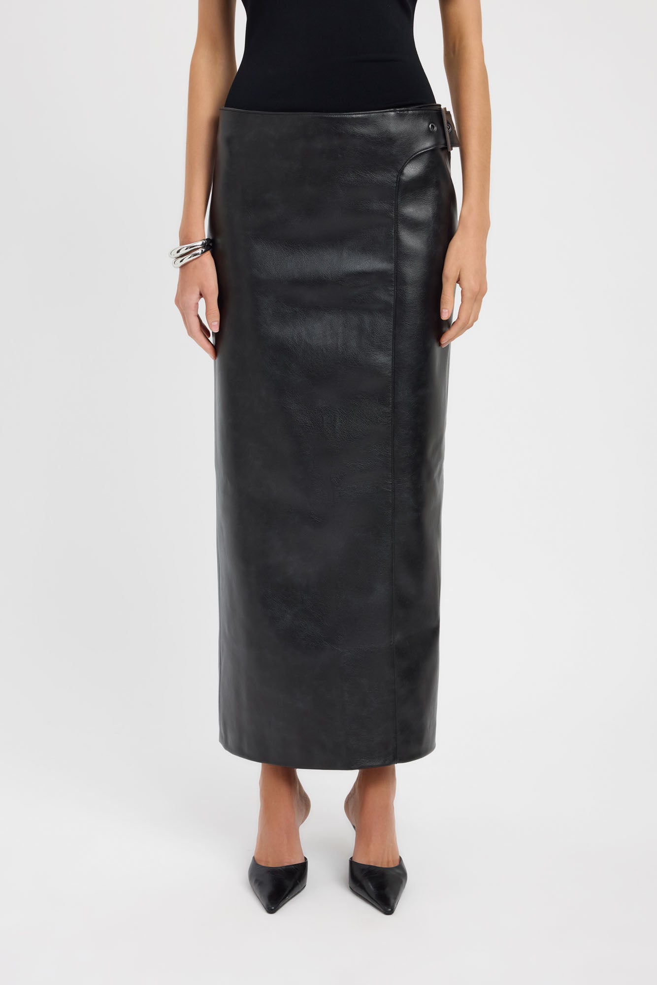 Heavy Phoenix Belted Maxi Skirt