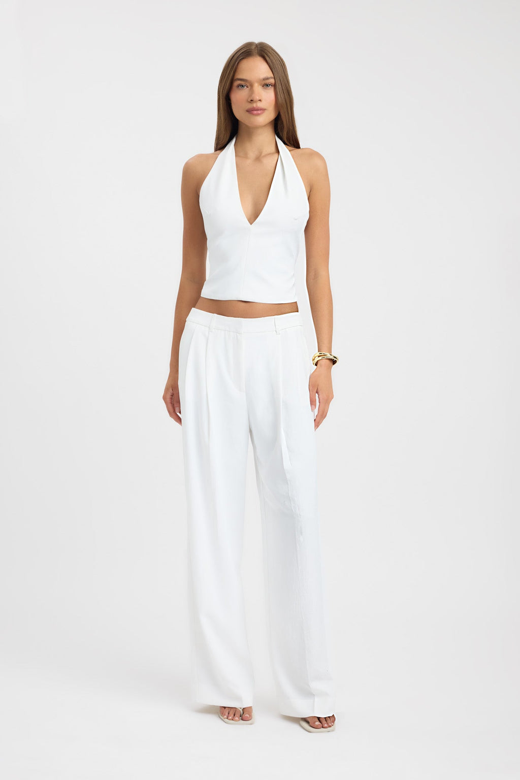 Opal Deep Vee Halter Top