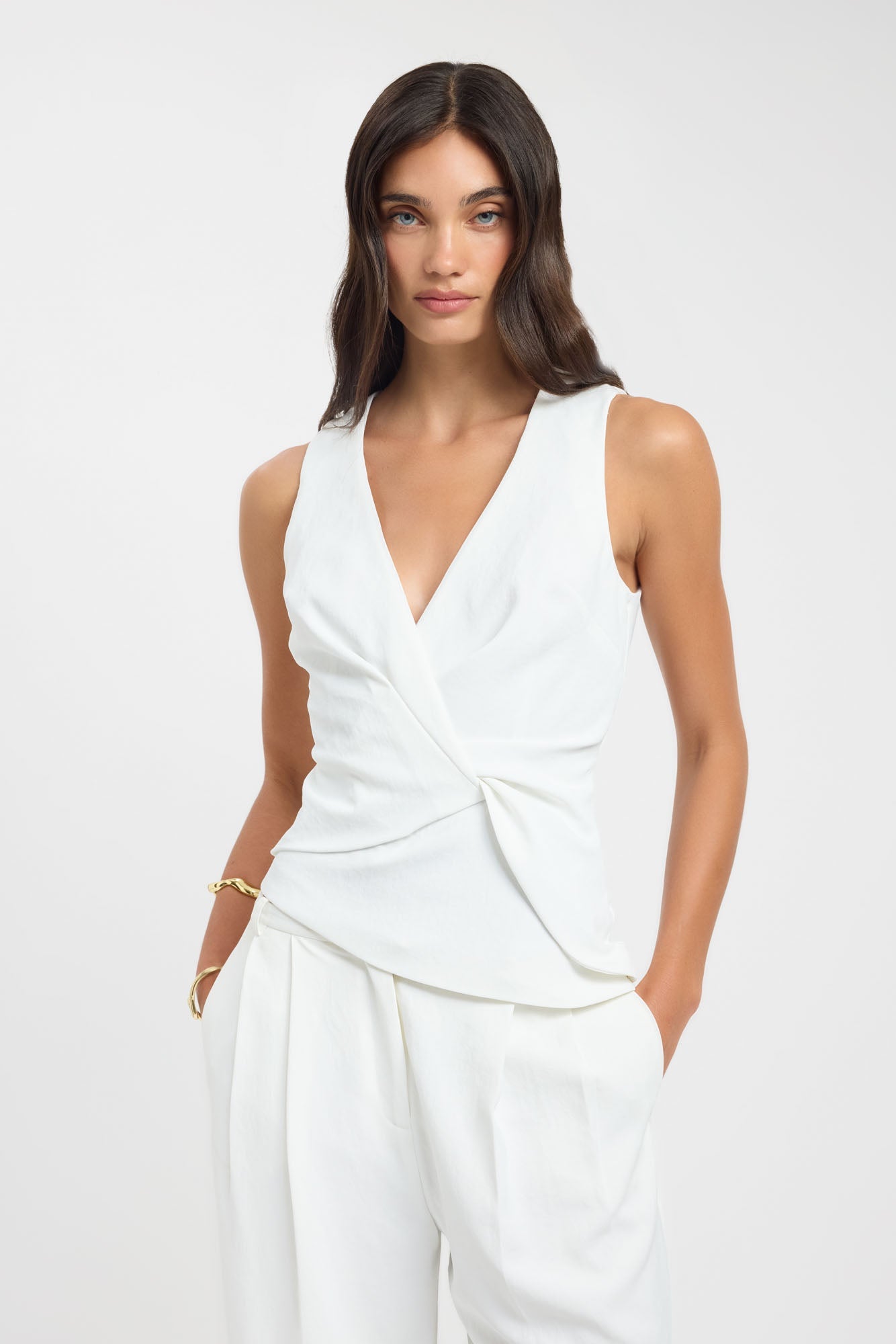 Opal Wrap Front Top