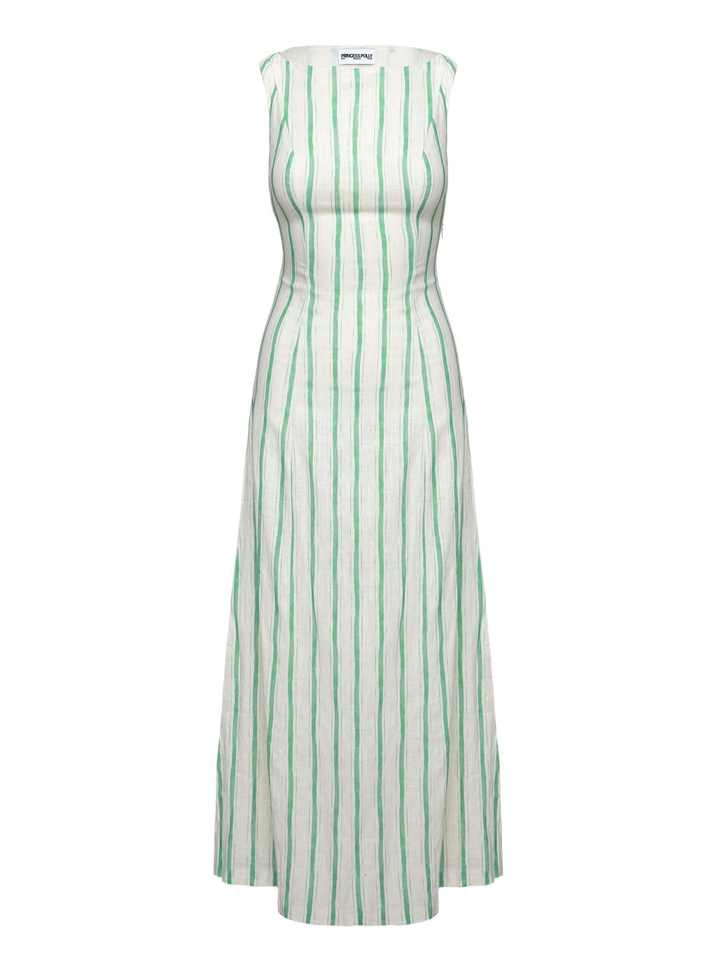 Lewisa Maxi Dress Green Stripe Petite
