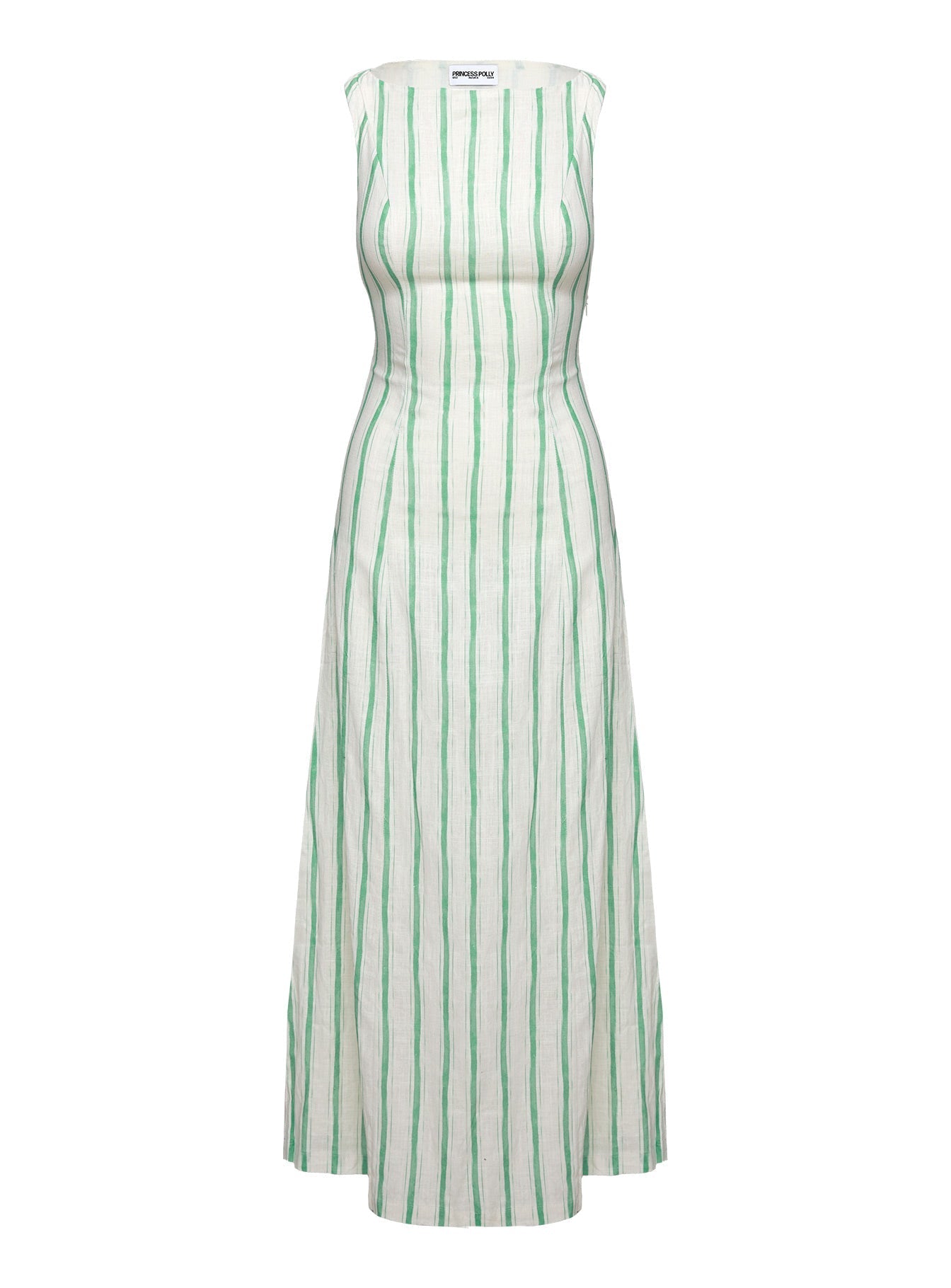 Lewisa Maxi Dress Green Stripe Petite