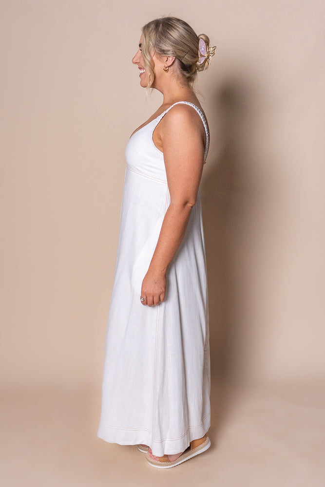 Stefania Maxi Dress in White