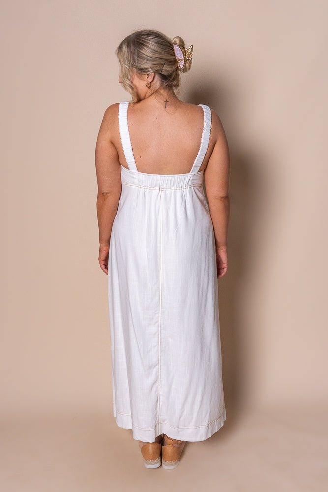 Stefania Maxi Dress in White