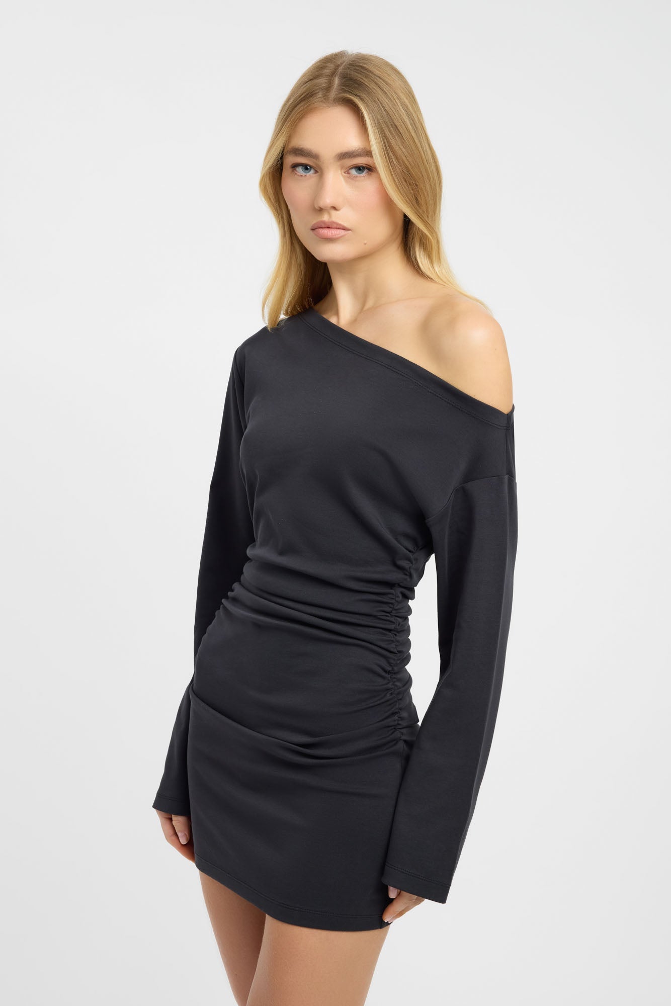 Nova Off Shoulder Long Sleeve Dress