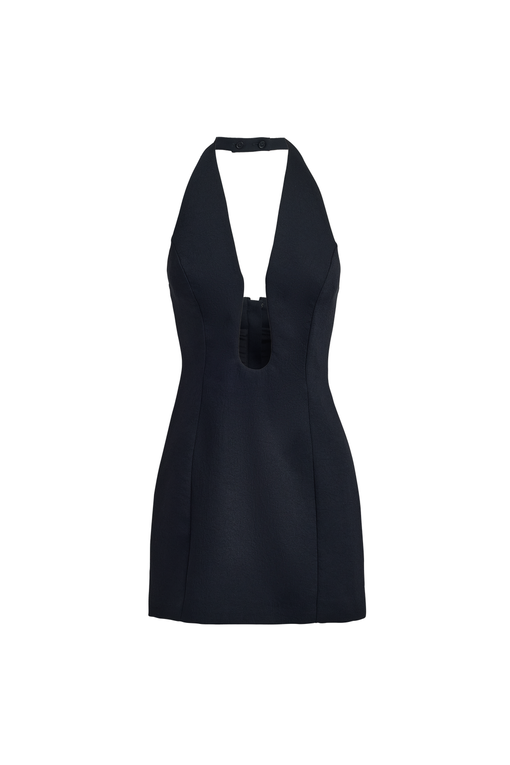 Oyster Low Cut Mini Dress