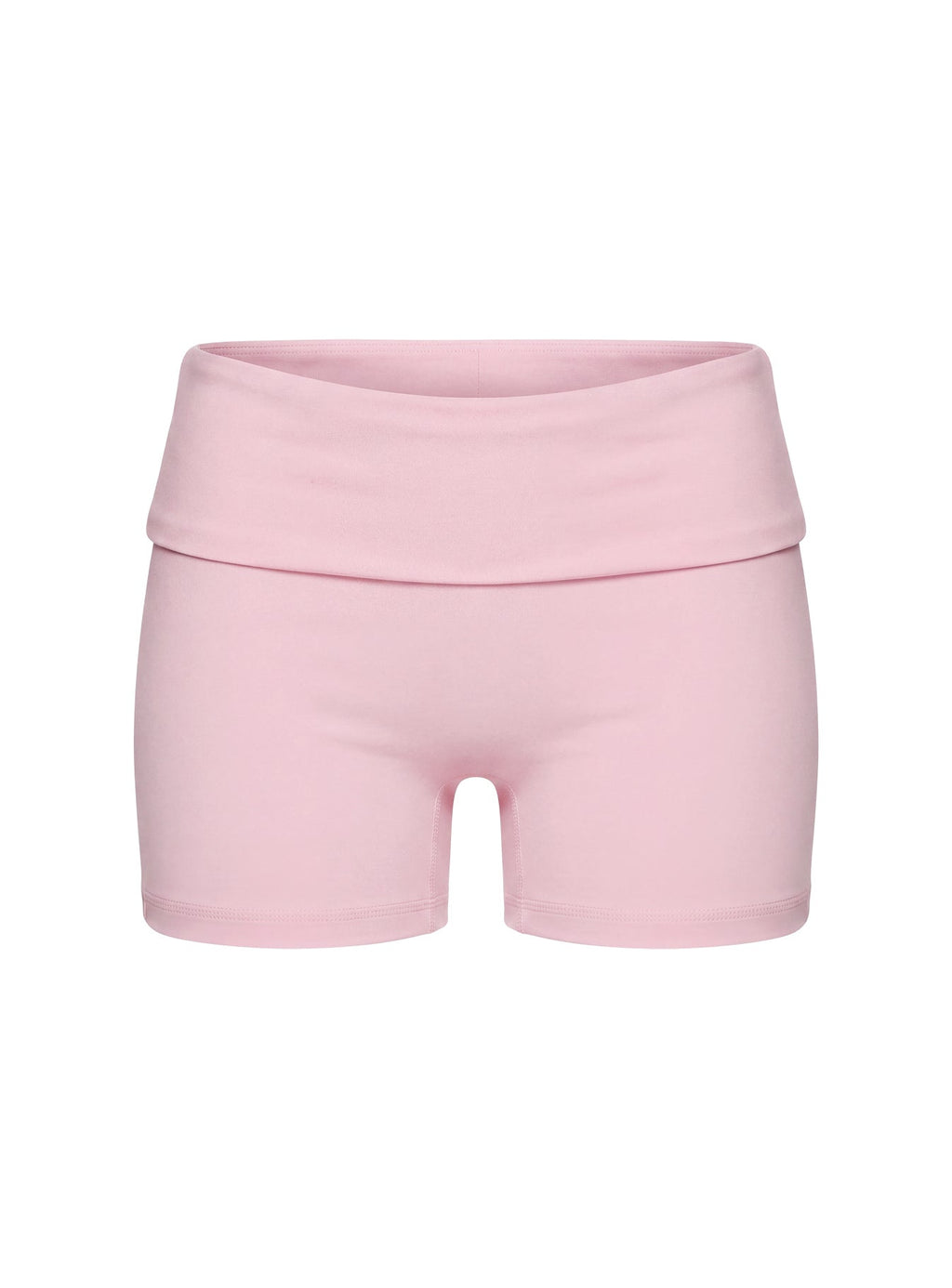 Peak Foldover Micro Shorts Pink