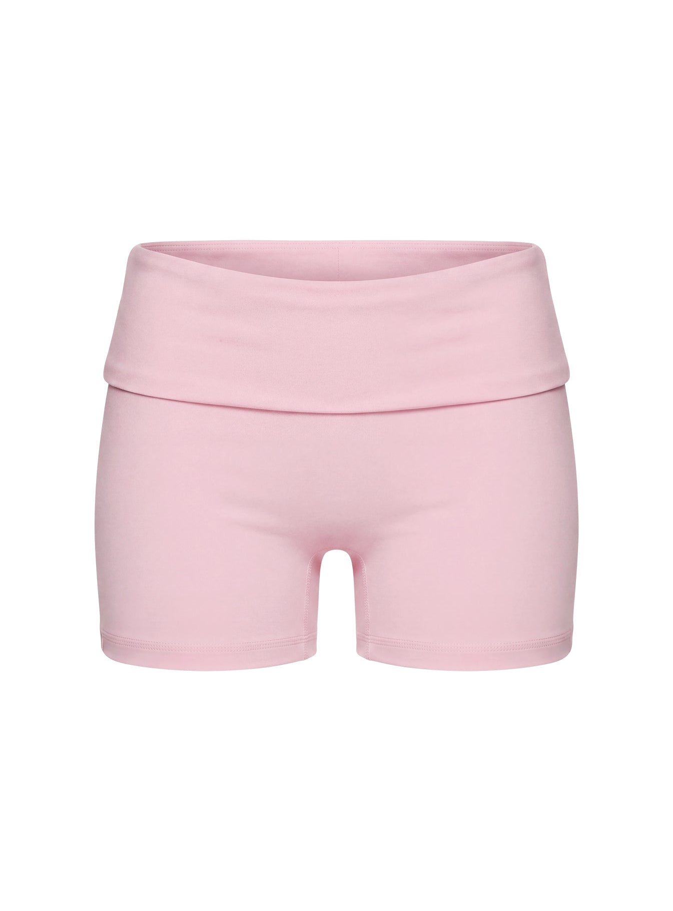 Peak Foldover Micro Shorts Pink