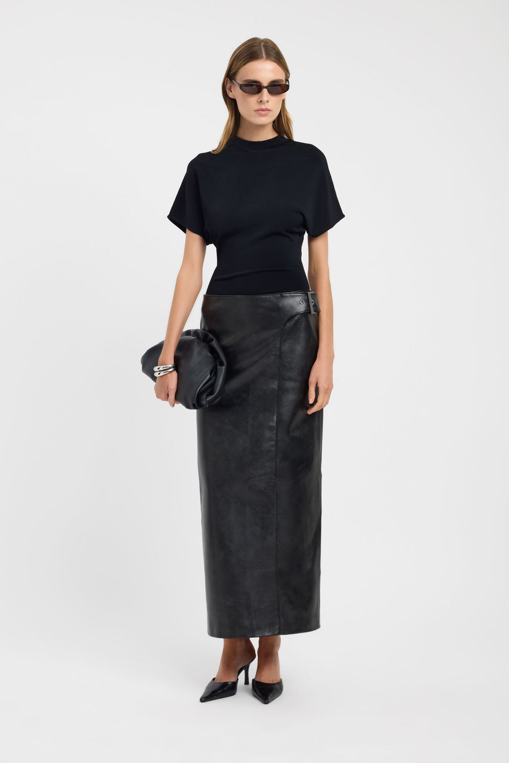 Heavy Phoenix Belted Maxi Skirt
