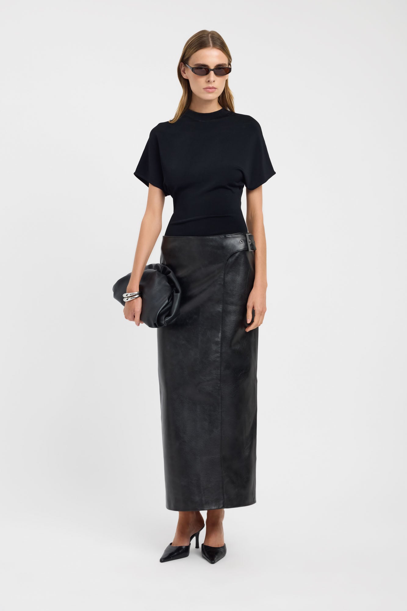 Heavy Phoenix Belted Maxi Skirt