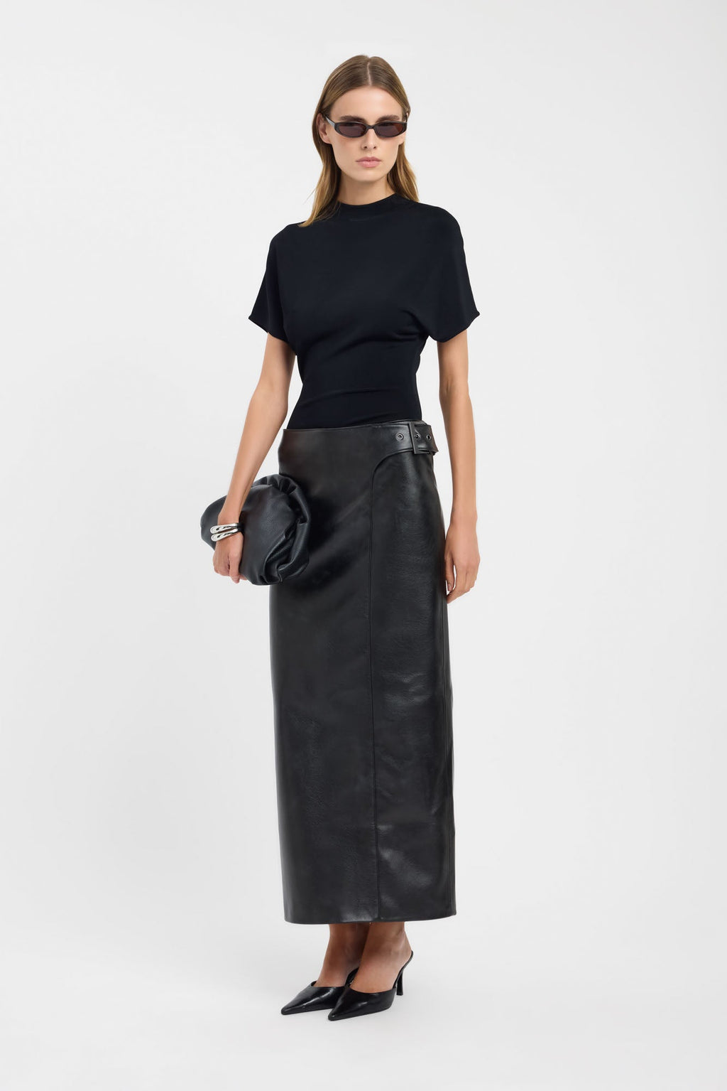 Heavy Phoenix Belted Maxi Skirt