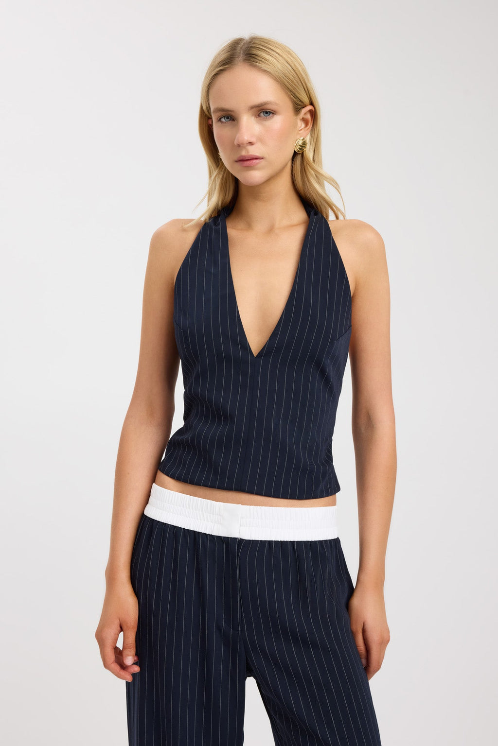 Oslo Deep Vee Halter Top