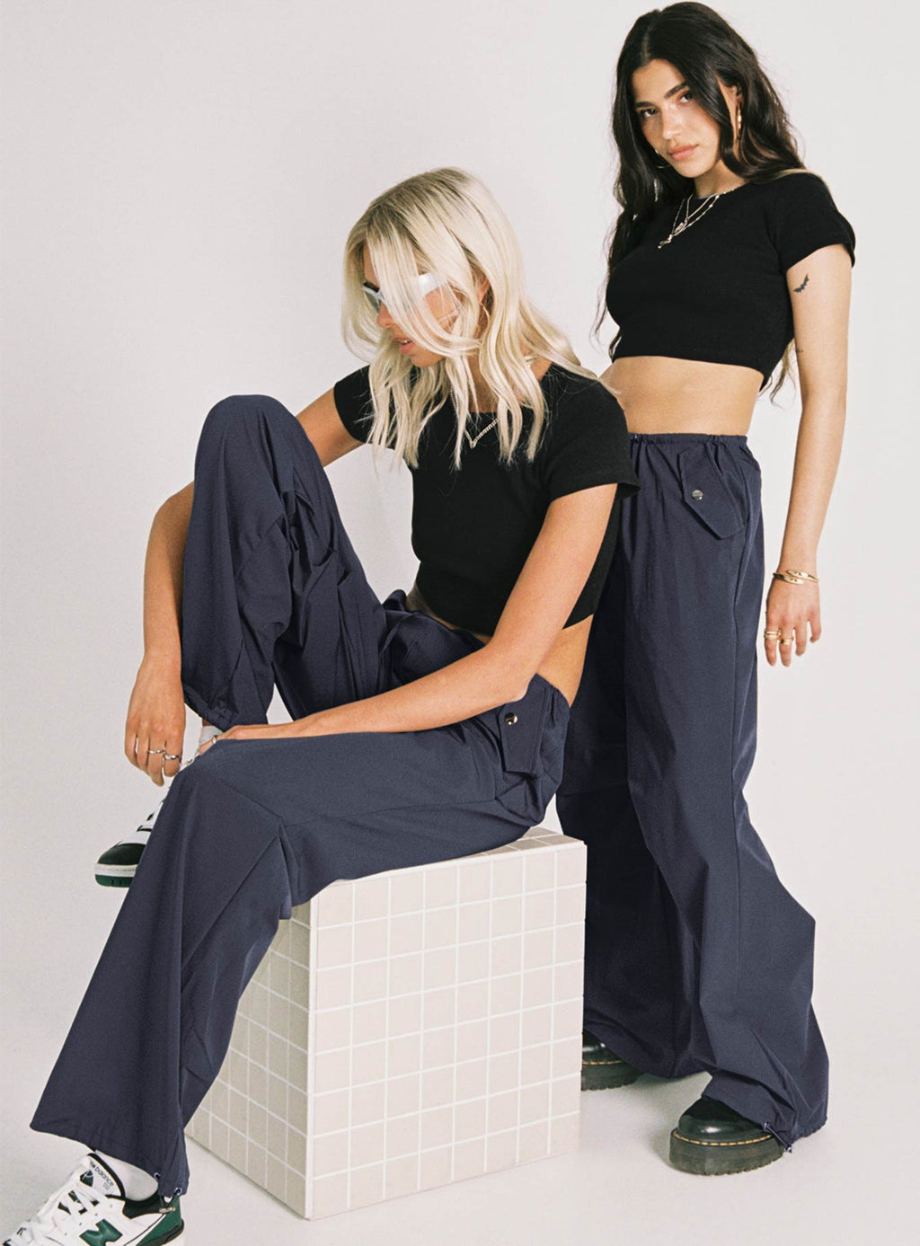 Snow Parachute Pants Slate Petite