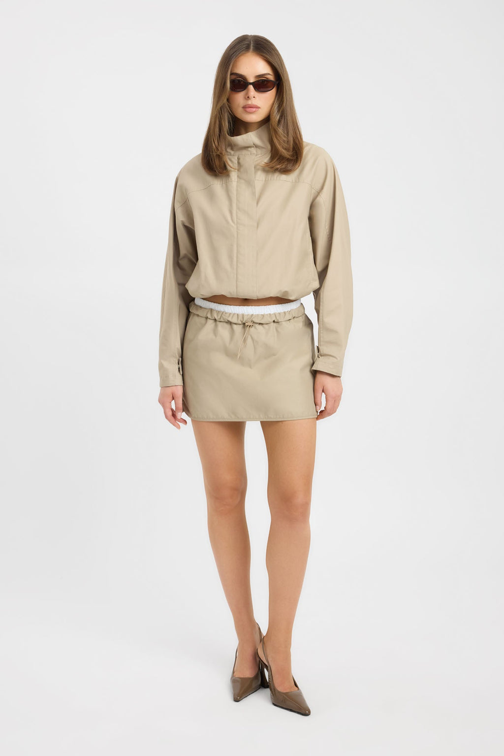 Spencer Contrast Mini Skirt
