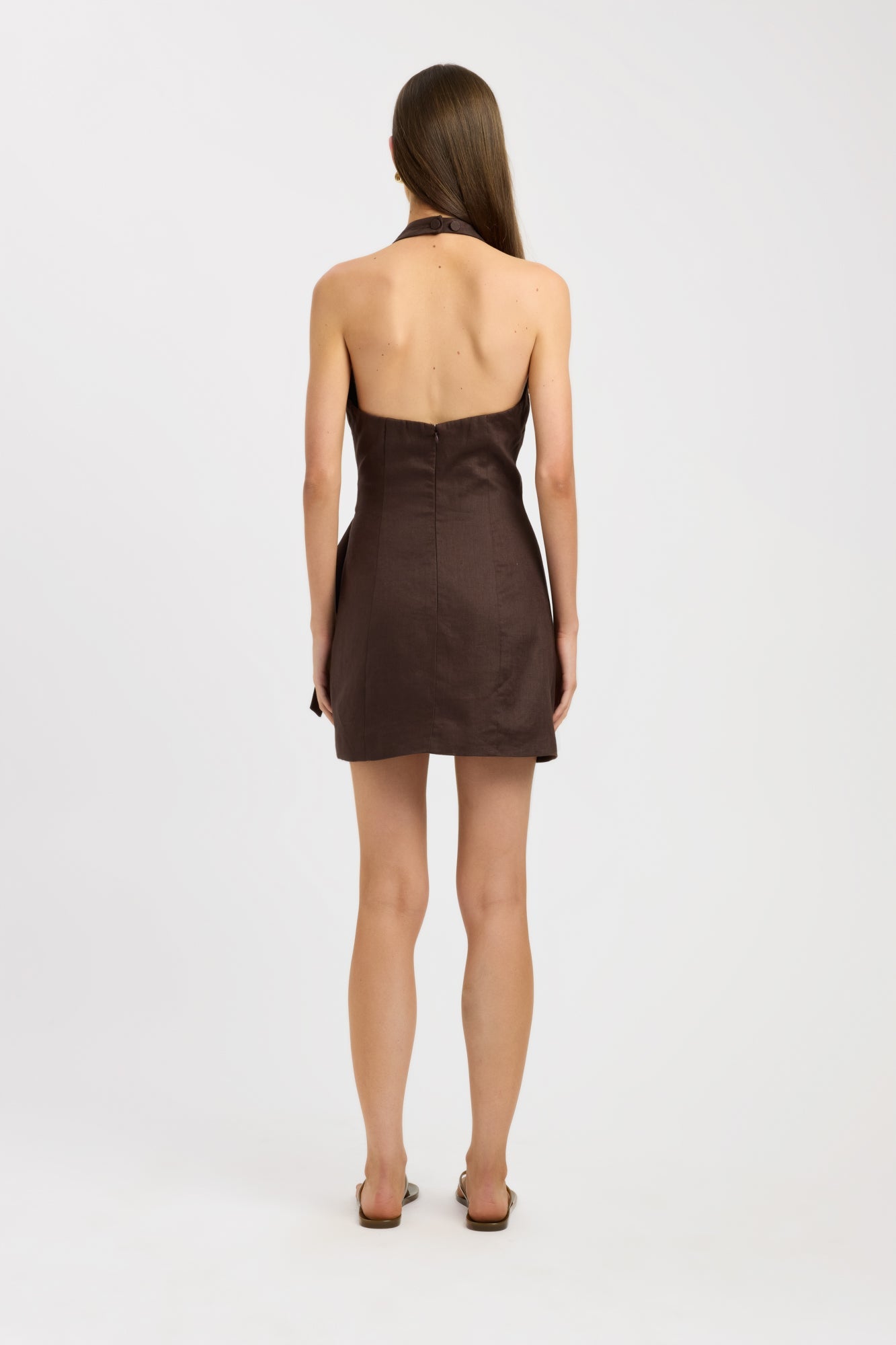 Palm Trim Mini Dress
