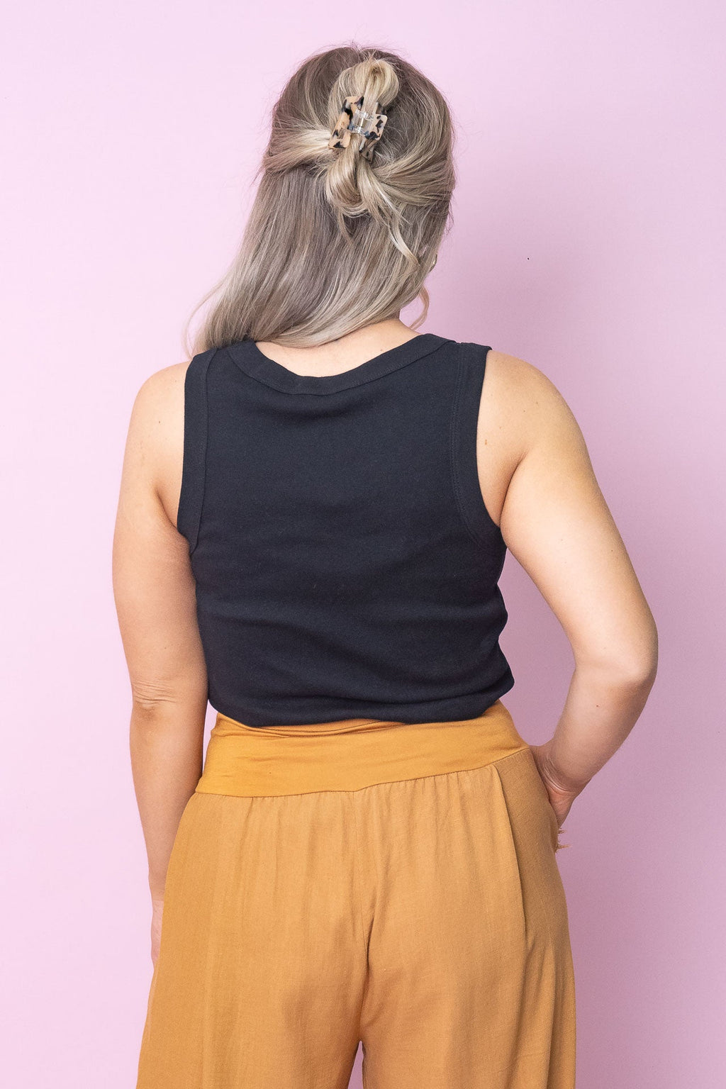 Esme Tank in Black - Foxwood