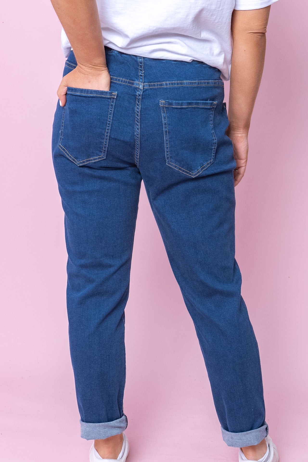 Juliette Joggers in Dark Denim - Foxwood