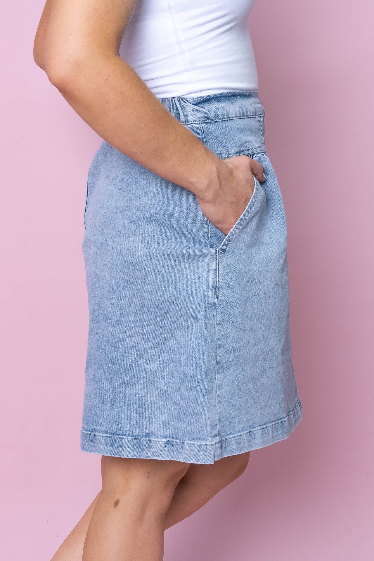 Amanda Skirt in Vintage Blue - Foxwood